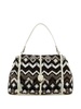 Embroidered Wool Large Penelope Shoulder Bag
