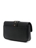 'Love One Pocket' Black Shoulder Bag With Logo Patch In Smooth Leather Woman