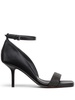 Monili-trim leather sandals