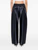 Blue sporty pants with linear details