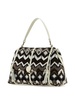 Embroidered Wool Large Penelope Shoulder Bag
