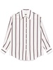 Striped oversized silk shirt