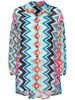 Zig Zag cotton and silk shirt