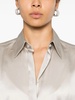 BRUNELLO CUCINELLI Luxurious Silk Blend Tailored Shirt