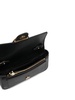 'Love One Pocket' Black Shoulder Bag With Logo Patch In Smooth Leather Woman