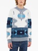 Icon jacquard virgin wool sweater