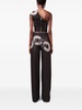 chain-detail wide-leg jeans