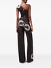 chain-detail wide-leg jeans