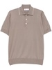 fine-knit polo shirt