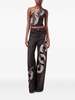 chain-detail wide-leg jeans
