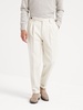 pressed-crease tapered trousers