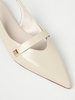 Leather slingback ballet flats