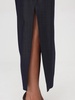 Blue Midi Skirt with Side Openings