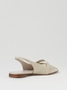 Leather slingback ballet flats