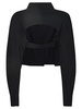 Open Back Cropped Jacket