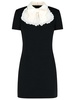 Alessandra Rich Black Virgin Wool Dress Women
