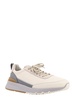 Low Sneakers In White And Grey Leather