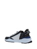Multicolor Leather And Jacquard Flow Sneakers