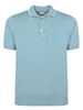 Blue Cotton Polo Shirt