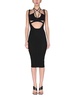 Ribbed Skirt With Straps