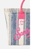 Cotton Canvas Colette Handbag With Striped Print