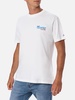 Man Cotton T-shirt With Saint Tropez Addicted Postcard Placed Print