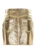Skirt Alysi In Faux Leather Gold.
