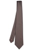Geometric Micro Pattern Beige And Black Tie