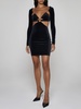 Azhar Velvet Cut-outs Mini Dress
