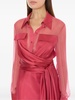 Red Silk Shirt Dress