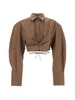 Gathered Long-sleeved Shirt