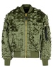 'ulcans' Green Nylon Bomber Jacket