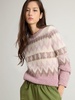 Pink Crewneck Sweater With Pattern