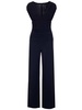 Draped Straight-leg Jumpsuit