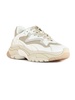White And Beige Addict Sneakers