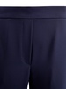 Crepe-texture Flared Trousers