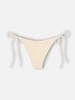 Woman Beige Classic Crinkle Swim Briefs Marielle