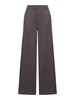 Chocolate Flannel Wide-leg Pant