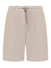 Cotton Poplin Short Pants With Darts.