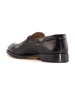 Black Calfskin Leather Double-buckle Loafers