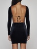 Azhar Velvet Cut-outs Mini Dress