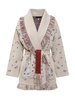 Bandana Jacquard Belted Cardigan