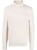 Beige Virgin Wool-cashmere Blend Jumper
