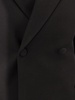 Oversized Double-breasted Twill Jacket