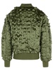 'ulcans' Green Nylon Bomber Jacket