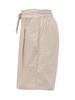 Cotton Poplin Short Pants With Darts.