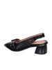 Ganni Black Buckle Tacco Naplack Ballerinas