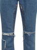 Jeans With Zip And Rips Details