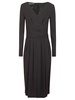 V-neck Long-sleeved Dress