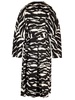 Zebra Denim Trench Coat